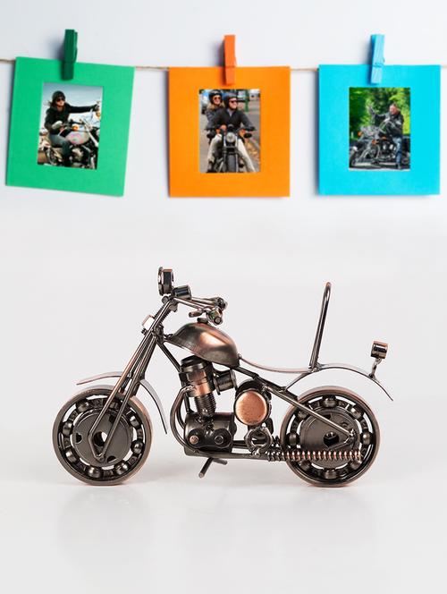  copper antique cruiser motor bike miniature showpiece - 16305191 - Very Small Image - 1