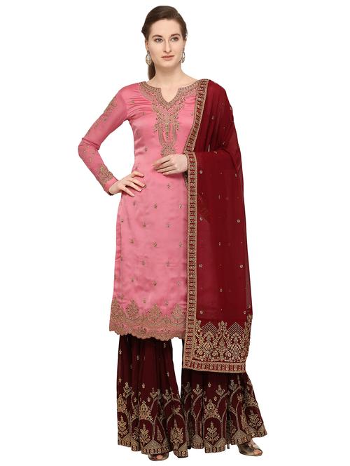 embroidered unstitched suit - 16306888 - Very Small Image - 1