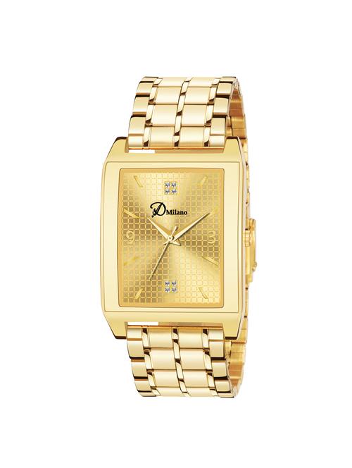d'milano metal strap analog watch combo dmgxgld857 - 16308850 - Very Small Image - 1