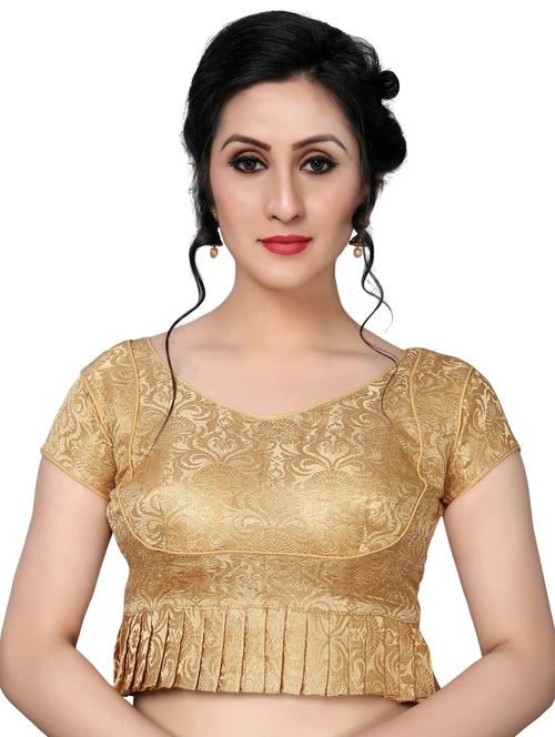 self-design solid blouse - 16309641 - Very Small Image - 1