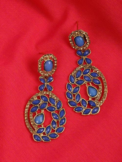 gold brass  earring - 16310578 - Very Small Image - 1