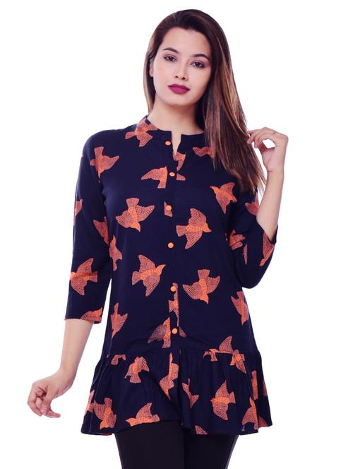 ruffle flared kurti - 16311169 - Very Small Image - 1