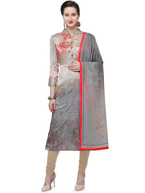 printed unstitched suit - 16311220 - Very Small Image - 1