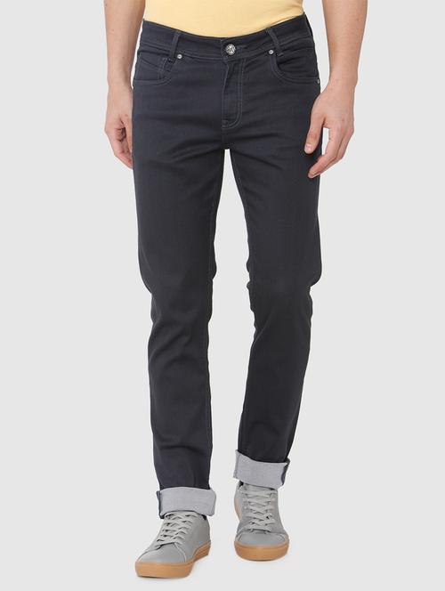 dark blue plain denim jeans - 16314284 - Very Small Image - 1