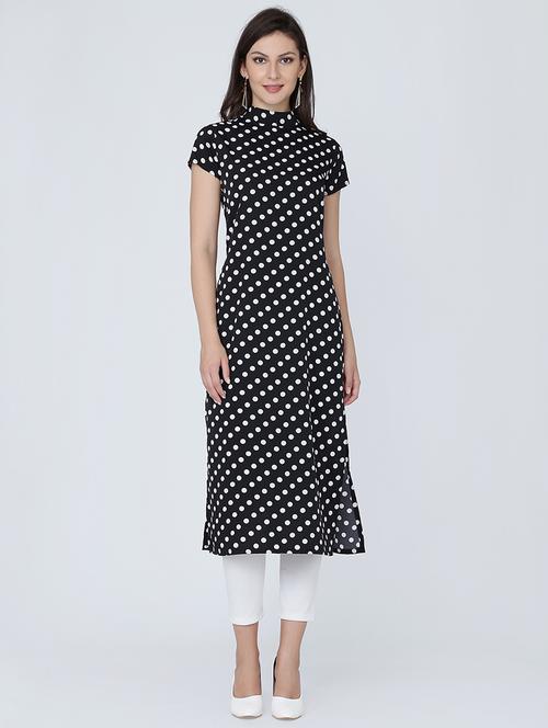 polks dot straight kurta - 16314945 - Very Small Image - 1