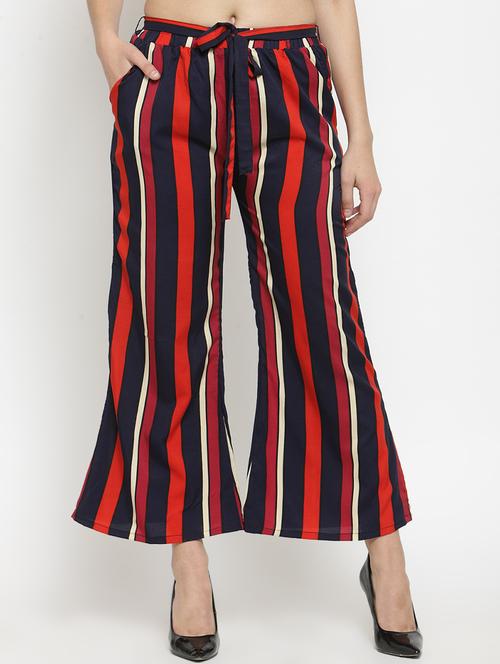 high rise drawstring wide leg trouser - 16315062 - Very Small Image - 1
