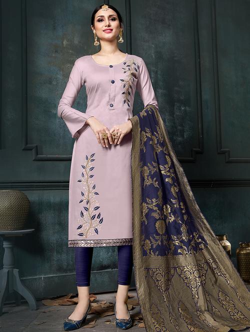 embroidered unstitched suit - 16321492 - Very Small Image - 1