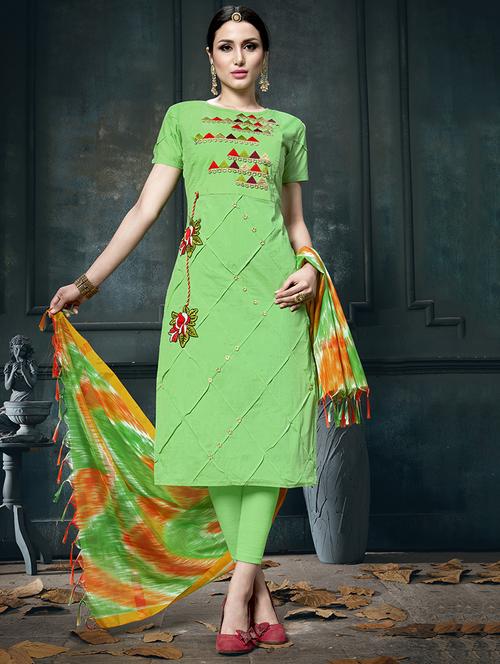 embroidered unstitched suit - 16321495 - Very Small Image - 1