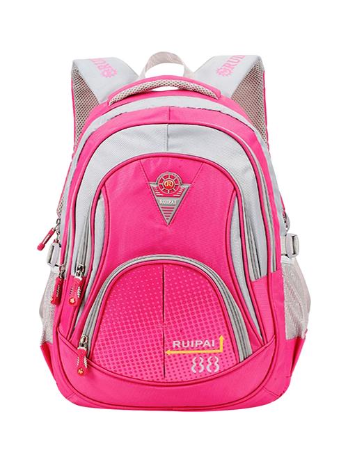 pink  polyester regular backpack - 16321701 - Very Small Image - 1