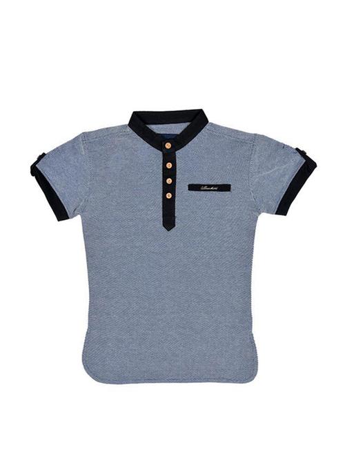 dark blue cotton tshirt - 16324140 - Very Small Image - 1