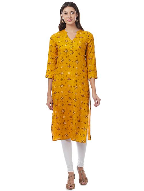printed straight kurta - 16324375 - Very Small Image - 1
