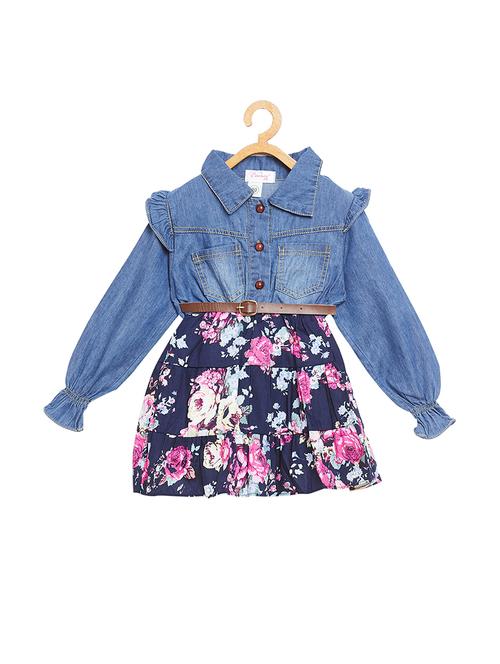 frill trim layered dress - 16326877 - Very Small Image - 1