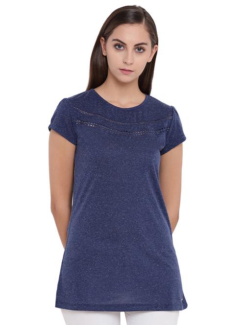 women's straight round neck top - 16328085 - Very Small Image - 1