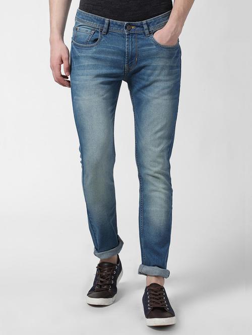 blue heavy washed jeans - 16328164 - Very Small Image - 1
