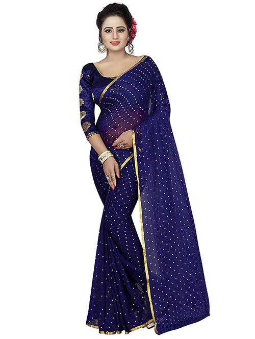 pita embellished saree with blouse - 16328473 - Very Small Image - 1