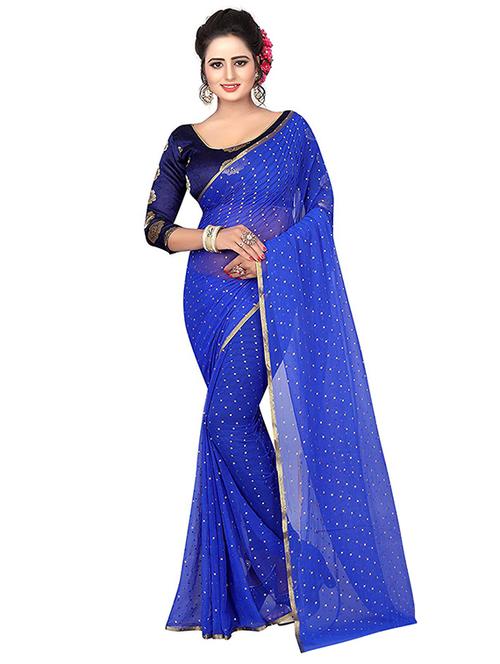 pita embellished saree with blouse - 16328476 - Very Small Image - 1
