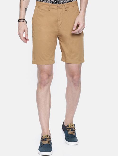 brown solid bermuda - 16330186 - Very Small Image - 1