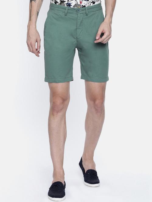 green solid bermuda - 16330187 - Very Small Image - 1