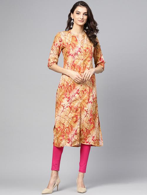 abstract straight kurta - 16330419 - Very Small Image - 1