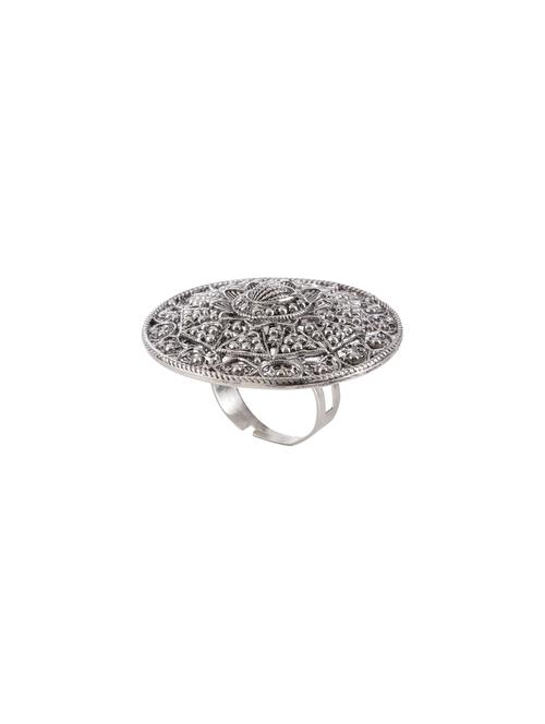 silver metal finger  ring - 16330835 - Very Small Image - 1