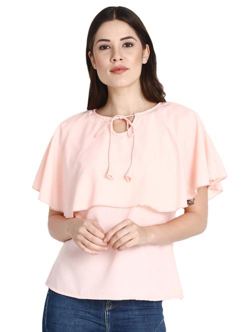 tie up neck cape sleeved top  - 16336962 - Very Small Image - 1