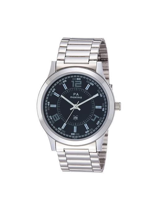 maxima black dial analog watch for men - o-56161cmgi - 16337270 - Very Small Image - 1