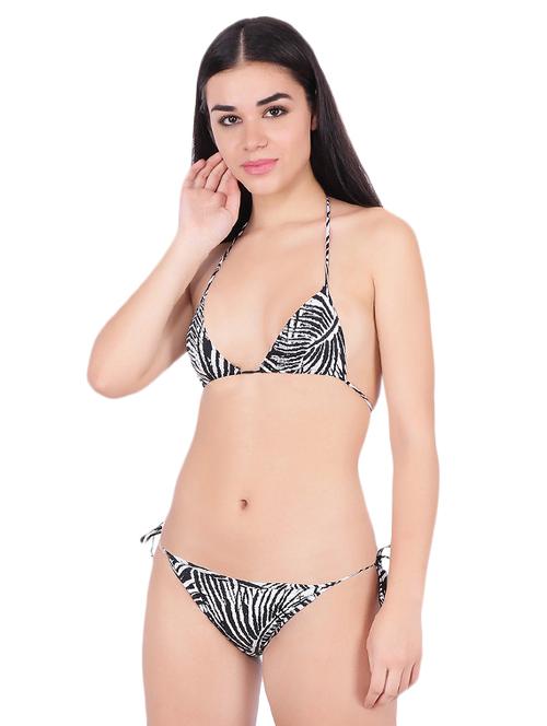 halter neck tropical print bikini  - 16337335 - Very Small Image - 1