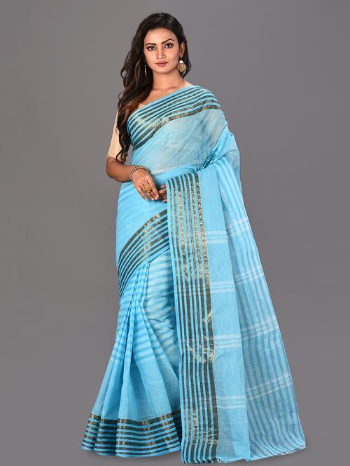 striped tant saree - 16339133 - Very Small Image - 1