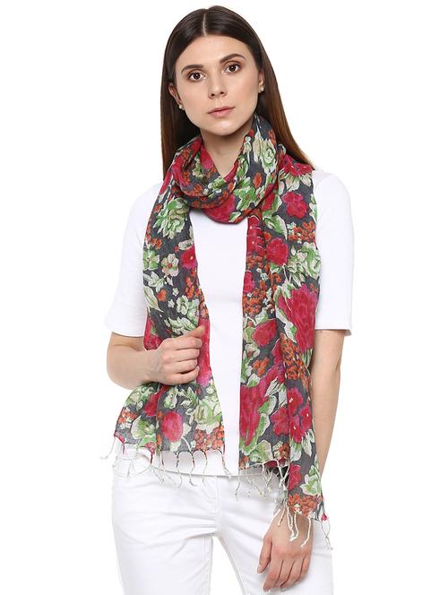 multi colored linen stole - 16340144 - Very Small Image - 1