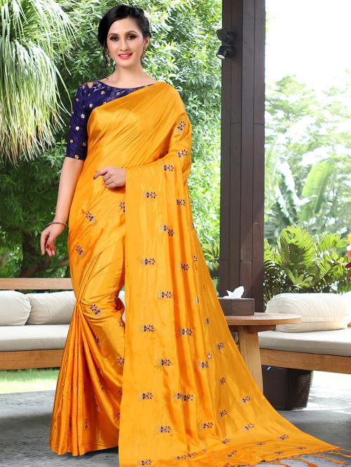 conversational embroidered saree with blouse - 16341252 - Very Small Image - 1