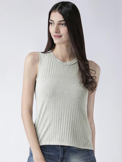 crew neck high low top - 16341384 - Very Small Image - 1