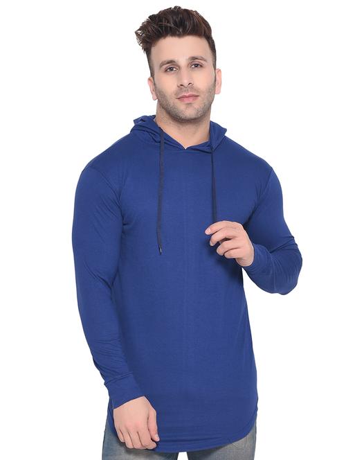 blue solid t-shirt - 16341760 - Very Small Image - 1