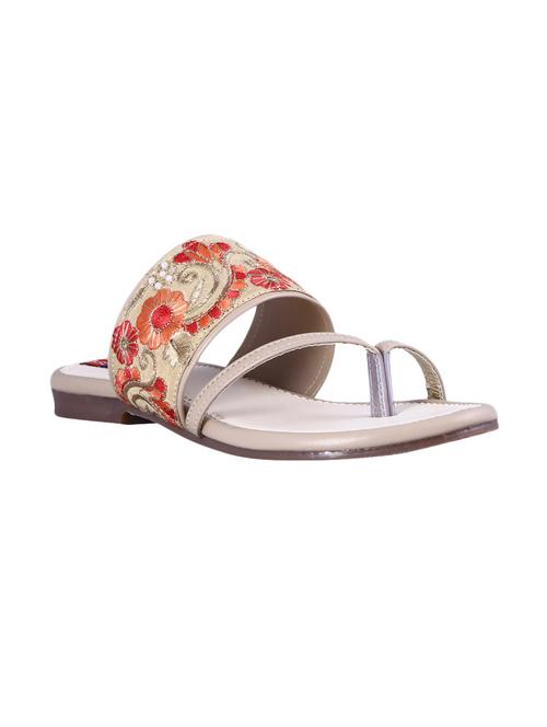 beige one toe sandals - 16341952 - Very Small Image - 1
