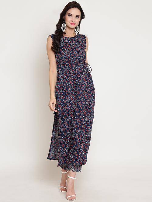 indigo nyra cut kurta pant set - 16342762 - Very Small Image - 1