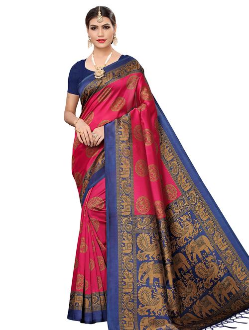 conversational mysore silk saree with blouse - 16343017 - Very Small Image - 1