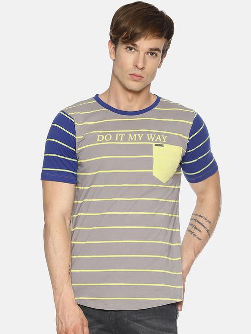 grey striped t-shirt - 16345785 - Very Small Image - 1