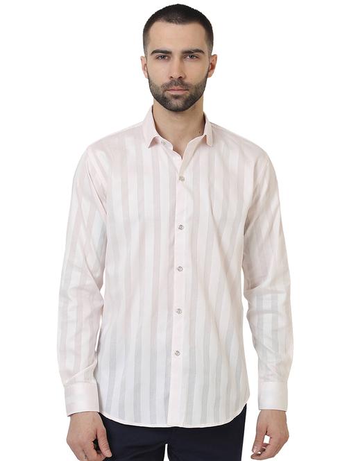 pink striped casual shirt - 16346136 - Very Small Image - 1