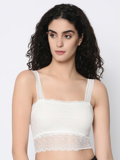 laced detail bralette - 16346995 - Very Small Image - 1