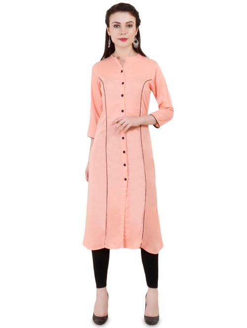 princess cut straight kurta - 16350947 - Very Small Image - 1