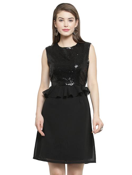 ruffle detail sequined sheath dress - 16351693 - Very Small Image - 1