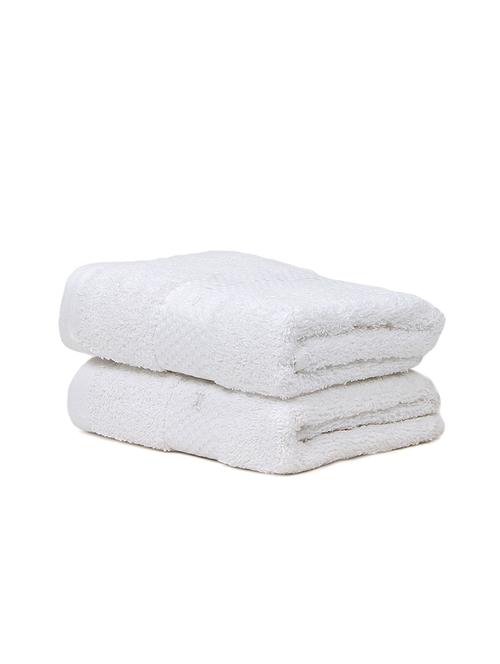 bonjour pack of 2 hand towel set- white - 16356089 - Very Small Image - 1
