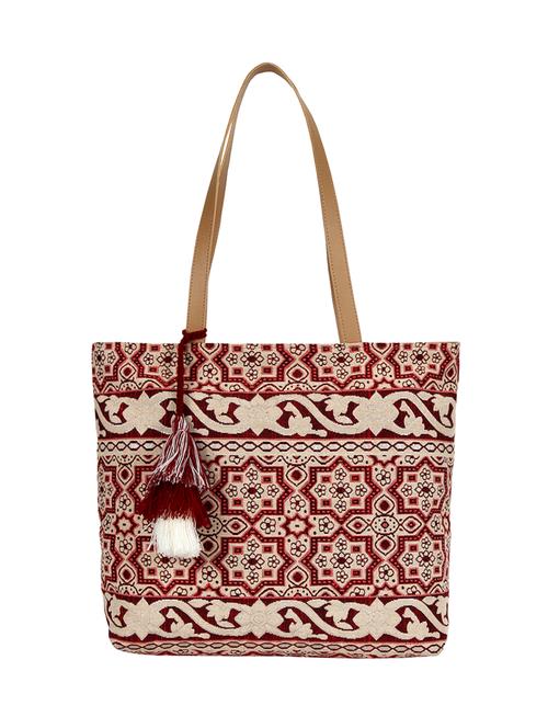 beige cotton regular tote - 16357215 - Very Small Image - 1