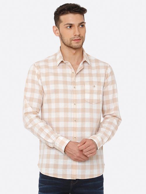 pink checkered casual shirt - 16358135 - Very Small Image - 1
