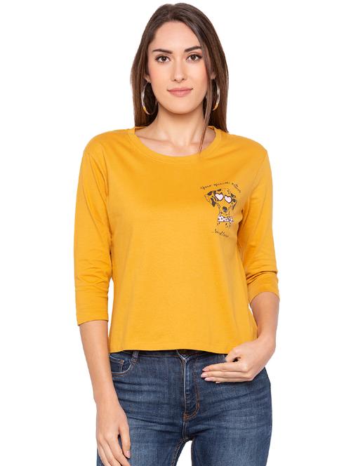 quirky print round neck tee  - 16360375 - Very Small Image - 1