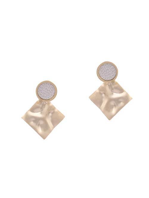 gold metal drop earring - 16363824 - Very Small Image - 1