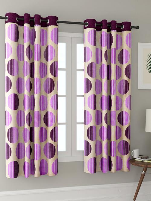 polyester printed window curtains - 16363885 - Very Small Image - 1