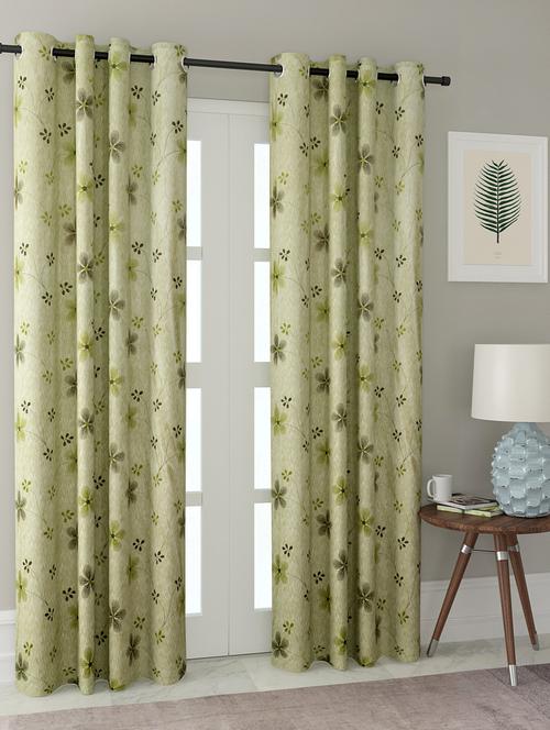 long size embroidery semi sheer long door curtains - 16363948 - Very Small Image - 1