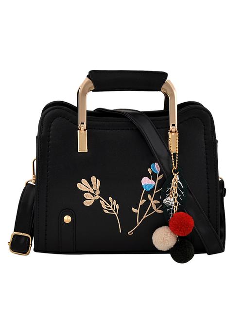 black leatherette (pu)  handbag - 16375156 - Very Small Image - 1
