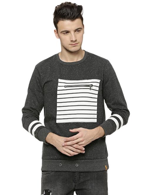 mens striped sweatshirt - 16375437 - Very Small Image - 1