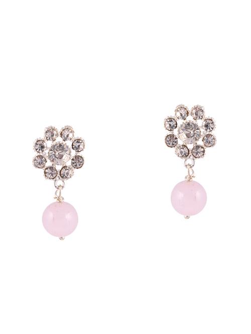 pink  drop earring - 16378581 - Very Small Image - 1